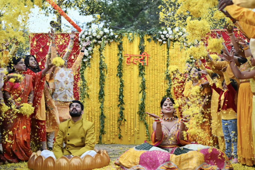 Haldi Ceremony of Couple
